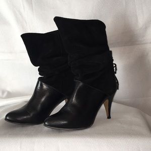 Vintage Anne Wells slouch boots black